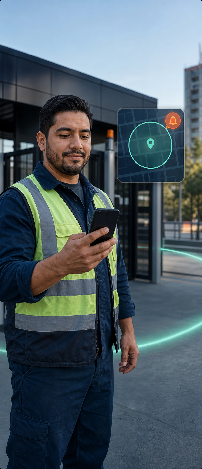 App movil con check-in por geocerca