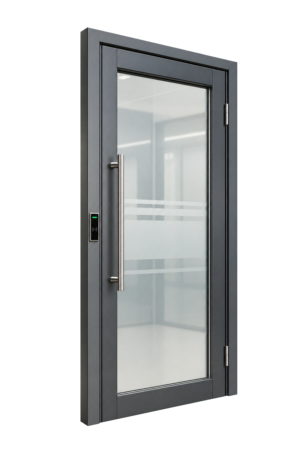 Puerta inteligente con lector lista para ManHours